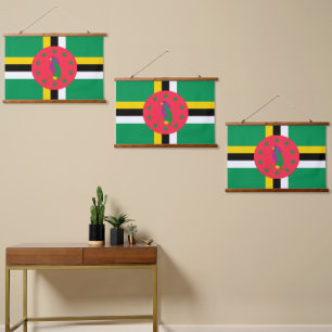 Tapisserie Suspendue Drapeau de la Dominique