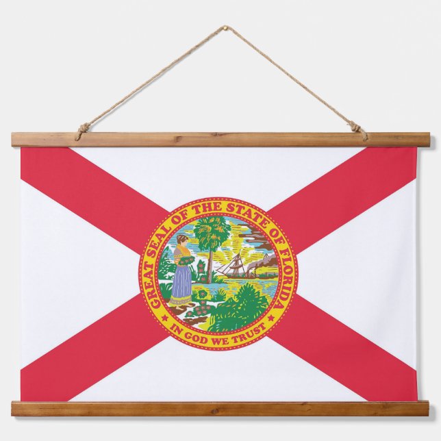Tapisserie Suspendue Drapeau de l'État de Floride (Devant)