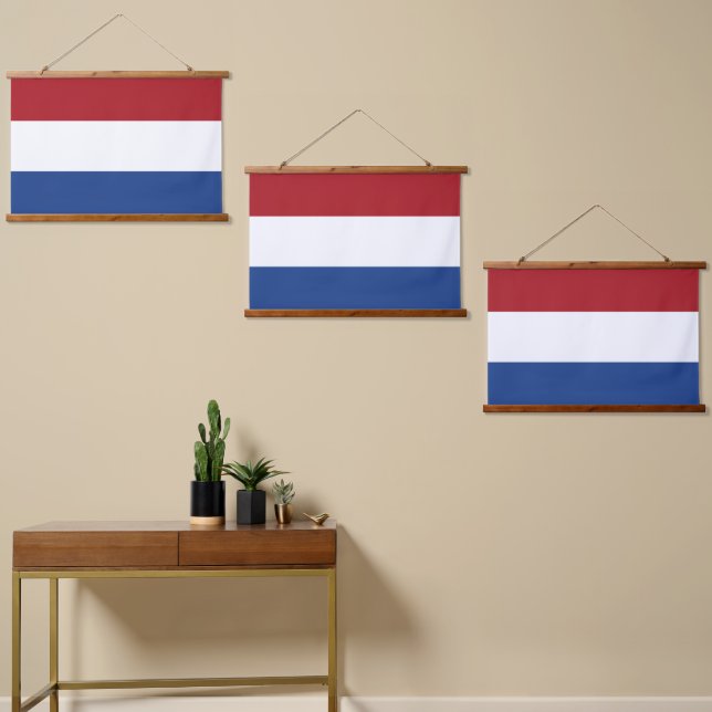 Tapisserie Suspendue Drapeau des Pays-Bas (Asymétrique)
