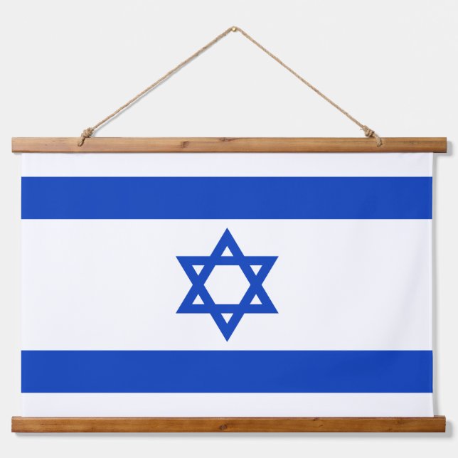 Tapisserie Suspendue Drapeau Israël (Devant)