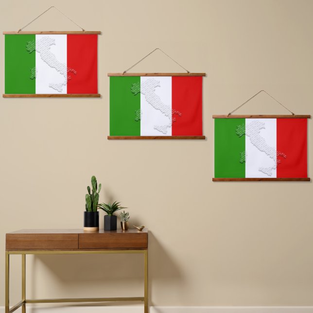 Tapisserie Suspendue Drapeau italien (Asymétrique)