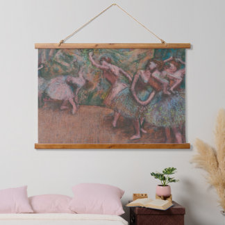 Tapisserie Suspendue Edgar Degas Ballet Scène Ballerinas Art Bois Wall