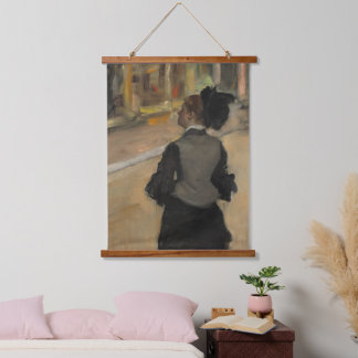 Tapisserie Suspendue Edgar Degas Femme Impressionnisme Art Bois Mur