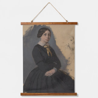 Tapisserie Suspendue Edgar Degas Jeune femme Impressionnisme Art Bois