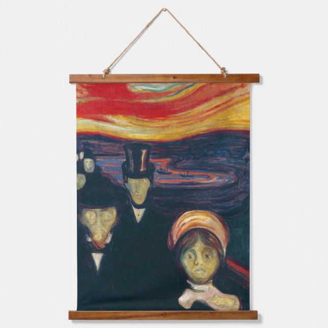 Tapisserie Suspendue Edvard Munch - Anxiété (Recto)