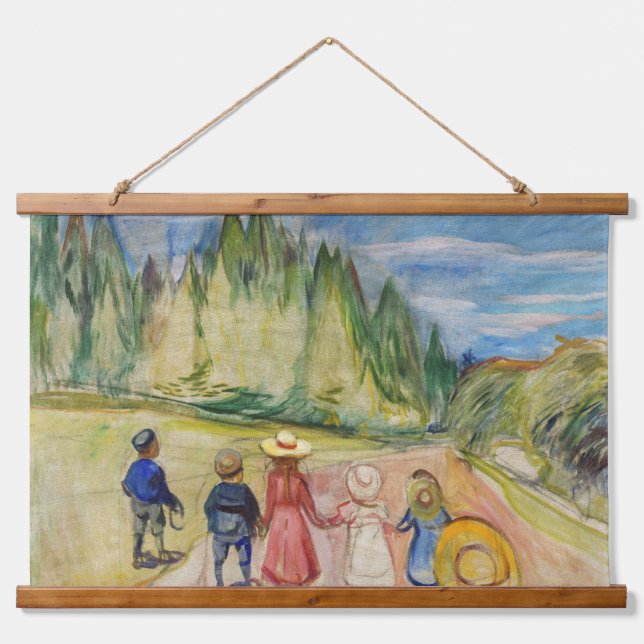 Tapisserie Suspendue Edvard Munch - La forêt Fairytale (Devant)