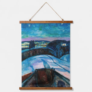 Tapisserie Suspendue Edvard Munch - Nuit étoilée 1922
