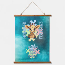 Tapisserie Suspendue Egyedinek születtem – kedves zsiráfos design
