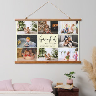 Tapisserie Suspendue Elégant Beige Grandkids Make Life Grand 8 Photo