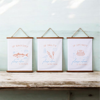 Tapisserie Suspendue Ensemble d'affiches de citations drôles pour la cu