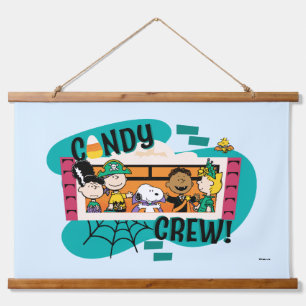 Tapisserie Suspendue Équipe de bonbons Gang de Peanuts Halloween