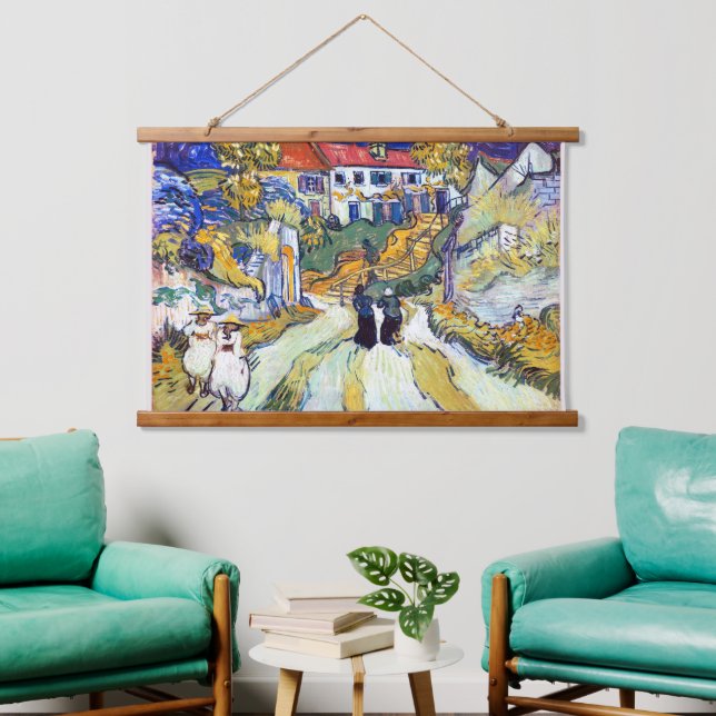 Tapisserie Suspendue Escalier d'Auvers par Vincent Van Gogh (Salon)