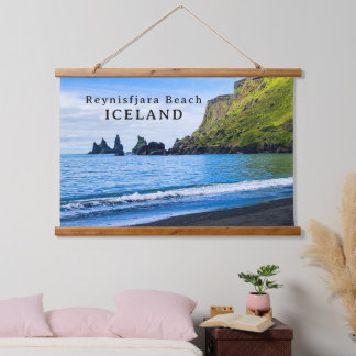 Tapisserie Suspendue Fameuse plage pittoresque Reynisfjara Islande