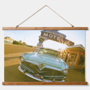 Tapisserie Suspendue Fameux motel Blue Swallow sur la route 66
