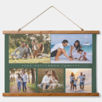 Famille 5 Photo Collage Simple Moderne
