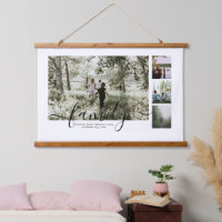 Famille de collage de photos et de textes personna