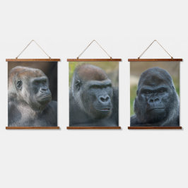 Tapisserie Suspendue Famille Gorilla - Ozala Lope Et Oumbi
