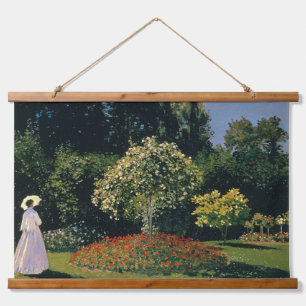 Tapisserie Suspendue Femme au jardin - Claude Monet