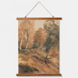 Tapisserie Suspendue Ferme moderne Automne Automne Paysage Peinture