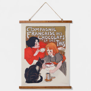 Tapisserie Suspendue Fête du Chocolat Steinlen Art Français