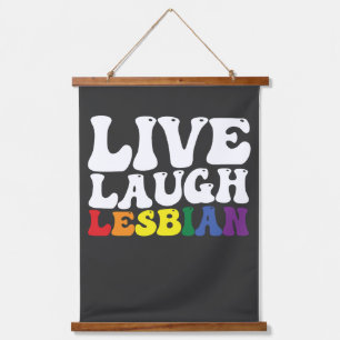 Tapisserie Suspendue Fière de vivre drôle lesbienne LGBT
