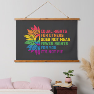 Tapisserie Suspendue Fierté LGBT Tournesol Droits Égaux Pour Les Autres