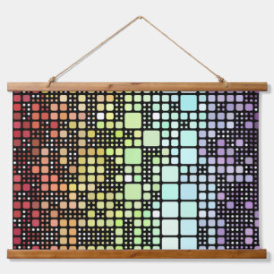Tapisserie Suspendue Fierté Neurogenre Géométrique Groovy Funky Rétro M