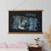 Fille Fantôme en Bleu – Art Surréaliste Hantant