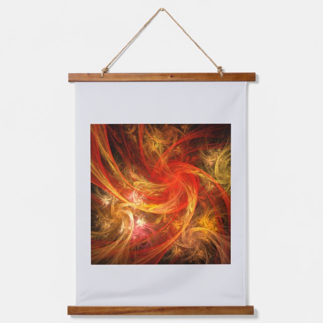 Tapisserie Suspendue Firestorm Nova Art Abstrait (Recto)