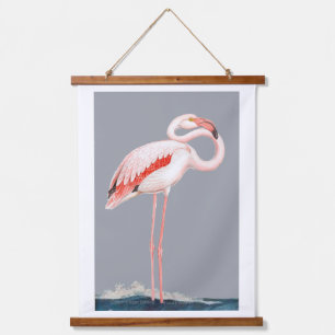 Tapisserie Suspendue Flamant rose rose
