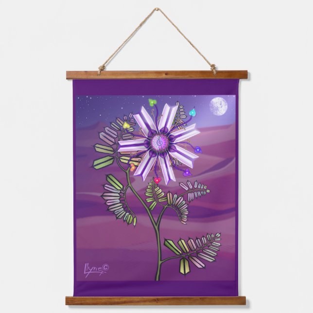 Tapisserie Suspendue Fleur dans le désert (Recto)