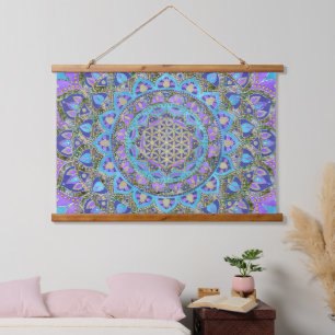 Tapisserie Suspendue Fleur De Vie - Mandala India Style 2