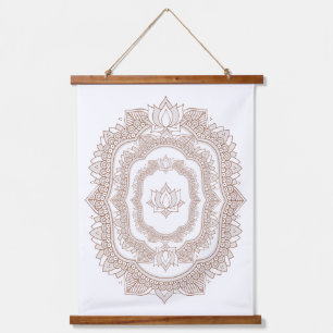 Tapisserie Suspendue Fleur Lotus moderne et design henné
