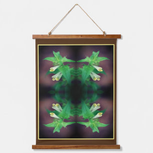 Tapisserie Suspendue Fleur sauvage blanc minuscule gros plan Abstrait