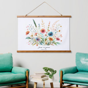 Tapisserie Suspendue Fleurir en grâce florale