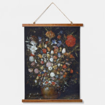 Fleurs dans un bateau en bois Jan Brueghel l'aîné