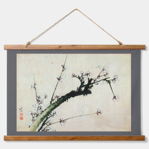 Tapisserie Suspendue Fleurs de prunes, Hokusai, Ukiyo-e
