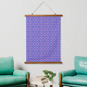 Tapisserie Suspendue FLEURS DE VIE - motif de timbre 4