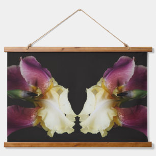 Tapisserie Suspendue Fleurs d'Iris Jaunes