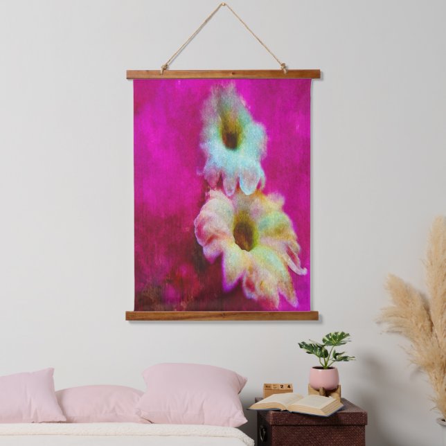 Tapisserie Suspendue Fleurs en rose (Chambre à coucher)