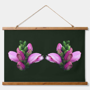Tapisserie Suspendue Fleurs jumelles de Tortue Rose