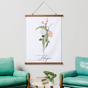 Tapisserie Suspendue Fleurs sauvages Hope
