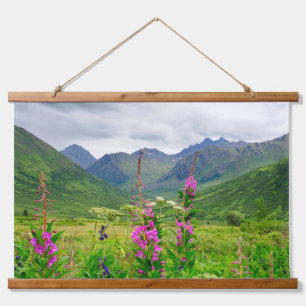 Tapisserie Suspendue Fleurs sauvages Vallée d'Alaska