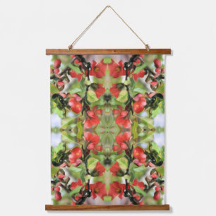 Tapisserie Suspendue Floral Art Abstrait