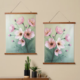 Tapisserie Suspendue Floral Tapestry Wall Décor