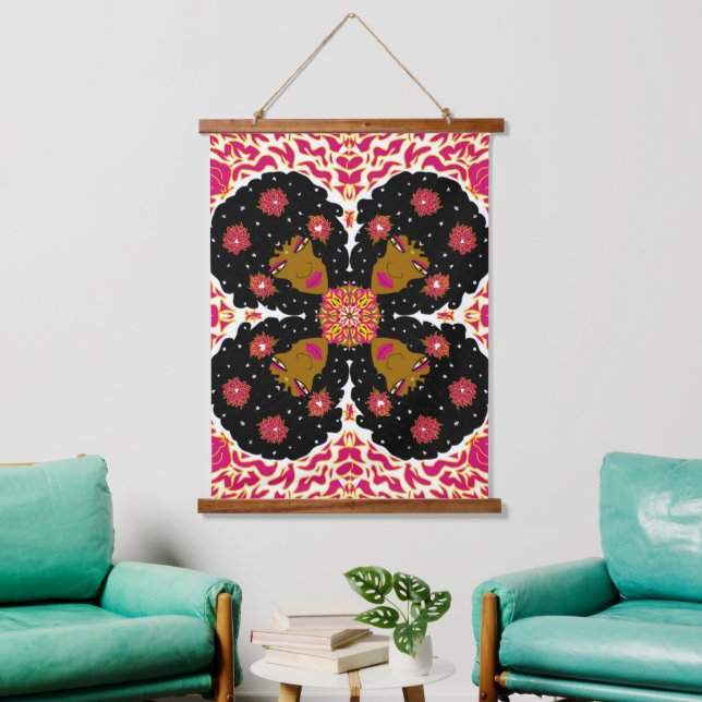 Tapisserie Suspendue Flower Beauty (Salon)