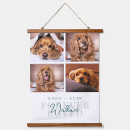 Tapisserie Suspendue Forever Loved Custom Photo Collage Pet Memorial