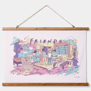 Tapisserie Suspendue FRIENDS™   Dessin animé d'appartement
