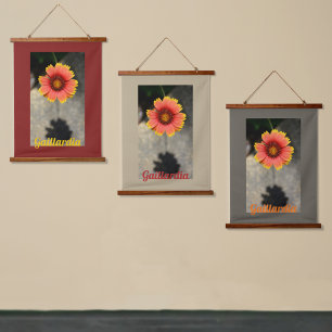Tapisserie Suspendue Gaillardia Flower and Shadow Floral Photographie
