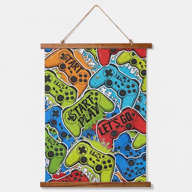 Tapisserie Suspendue Gamer Pattern (Recto)